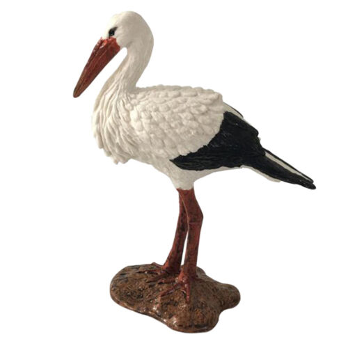 Crane Animal Models Toy Simulation Bird Figure Model Plastic Figurine