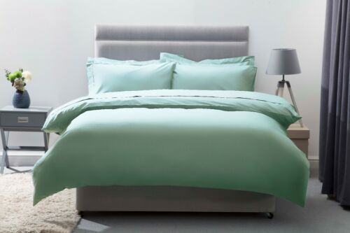200 Thread Count Egyptian Cotton Bed Linen in Thyme Green All Sizes 