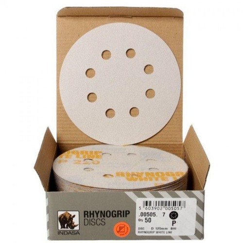 Boîte de 50 disques à poncer diamètre 125 mm 8 trous gr 240