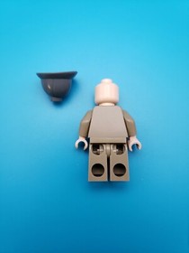 Lego Indiana Jones Minifigure Henry Jones Sr. Dark Bluish Gray Pith Helmet 7620!