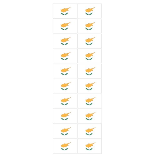 Chypre Cupcake drapeau chypriote-Cupcake Drapeau//Chypre Gâteau//Cupcake Toppers