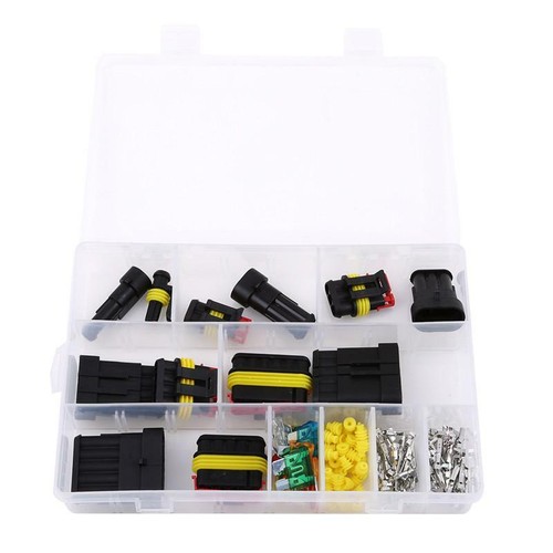 Car Waterproof Electrical Wire Automotive Connector 1-6 Pin Way Plug Kit C