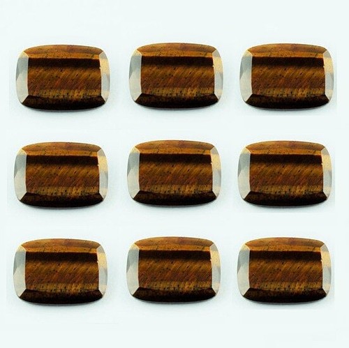 Details about / Lovely Lot Natural Tiger Eye 18X25 mm Octagon Faceted Cut Loose Gemstone AB01