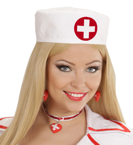KRANKENSCHWESTER KOPFBEDECKUNG Karneval JGA Arzt Doktor Kostüm Hut Mütze # F15