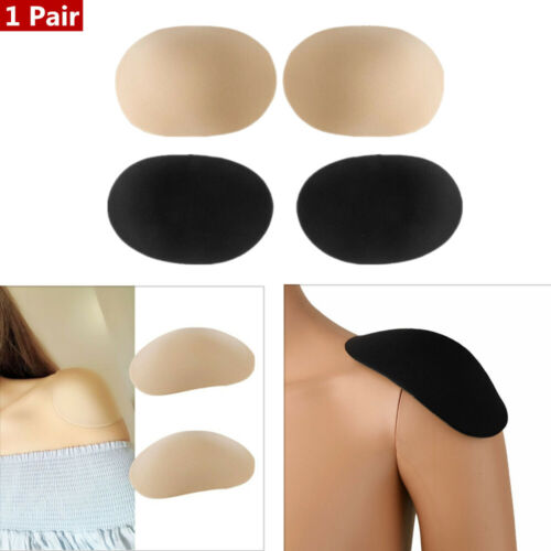 1 Pair Silicone Shoulder Pads Push-up Self-Adhesive Shoulder Enhancer Soft Gift 