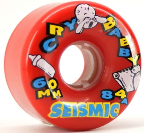 SEISMIC Cry Baby Wheels 60mm 84a Red