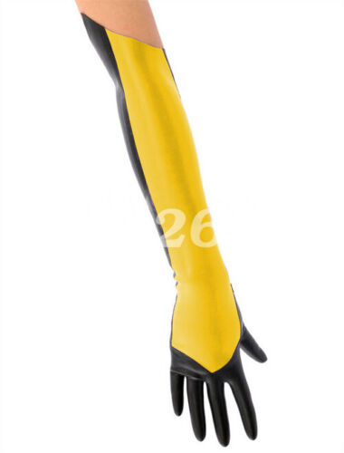 New Style 100/% Latex Rubber Gloves Five Fingers Gloves 0.4mm Size S-2XL