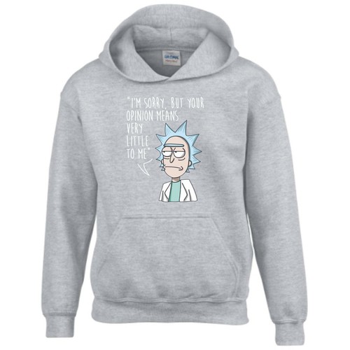 Rick and Morty Hoodie Pickle Rick Opinion Funny Birthday Gift Men Sweatshirt Top