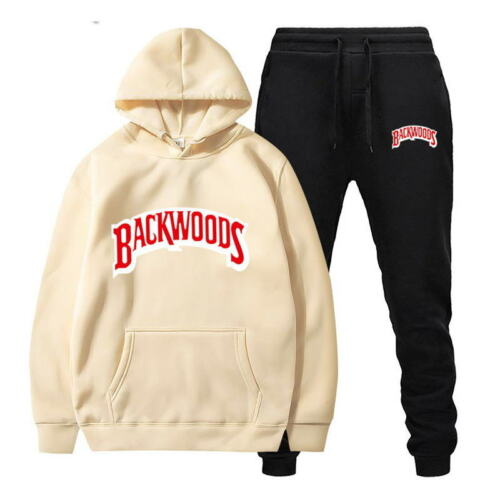 fashion brand Backwoods Men/'s Set Fleece Hoodie Pant Thick Warm Tracksuit