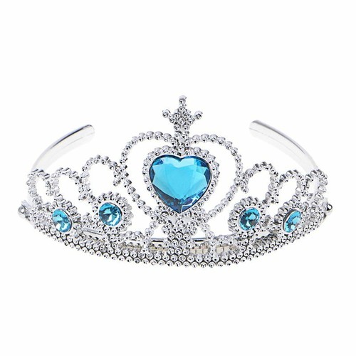 Fashion Girl Tiara Crown Rhinestone Princess Crown Headwear Hair Hoops Plastic