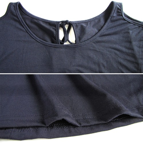 Women Off the Shoulder Tee Tops Summer Casual Loose T-shirt Solid Blouse Fashion