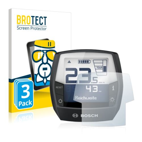 E-Bike 3x Protection Armoured Glass Foil for Bosch Intuvia Performance Line