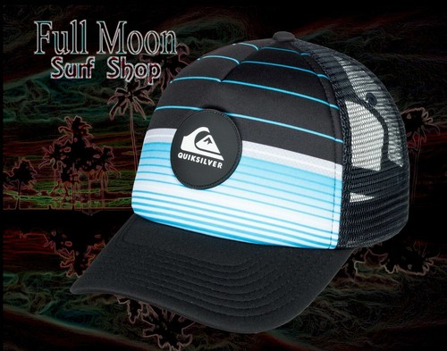 New Quiksilver Highline Swell Mens Snapback Trucker Cap Hat
