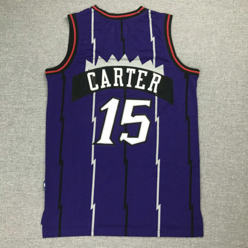 Classic Vince Carter #15 Toronto Raptors Basketball Trikots Stitched Lila S-XXL 