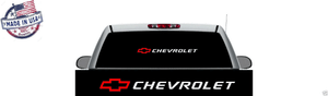 Chevrolet Chevy Windshield Banner RED//WHITE 23/" X 2/" Truck 4X4 Sticker Decal