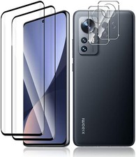 2X 3D Schutzglas ( Display + Kamera ) für Xiaomi 12 / 12X Display Panzerfolie 9H