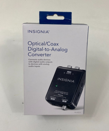 Insignia Ns Hz Optical Coaxial Digital To Analog Converter Black