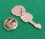 White Violin Enamel /& Metal Lapel Pin Badge 20mm Gift Free UK Postage