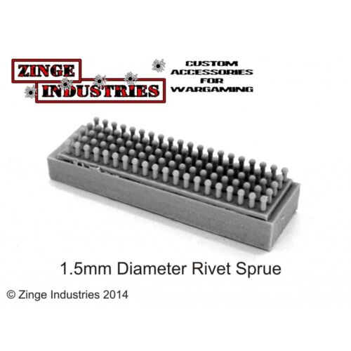 Zinge Industries Medium 1.5 mm Rivet à Tête Ronde Carotte X100 Forêt de Carotte S-RIV03