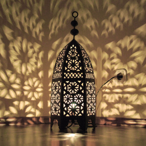 Orientalische Eisen LATERNE Marokkanische Lampe MAROKKO Eisenlaterne MSEDDES H60