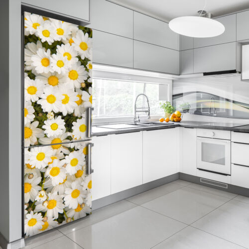 3D Art Fridge Wall Kitchen Removable Sticker Magnet Flowers Daisy flowers 