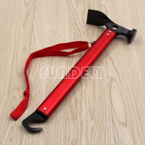 Outdoor Camping High Carbon Steel Tent Mallet Hammer Peg Stake Puller Tool DY UK