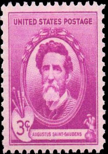 US Postage Stamp PHOTO MAGNET AMERICAN ARTIST Augustus Saint-Gaudens 1939 3cents
