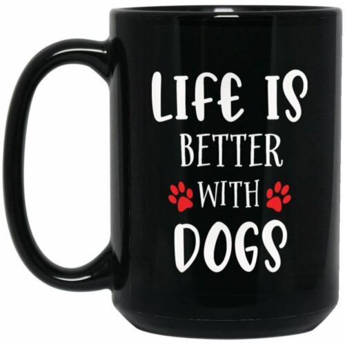 Personalized Coffee Mug Life Is Better With Dogs Ceramic Mug Dog Mug Pet Lover 