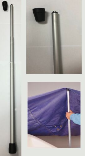 Aluminum Boat Cover Support Pole Adj 22" to 59" snap and rubber cap TL 