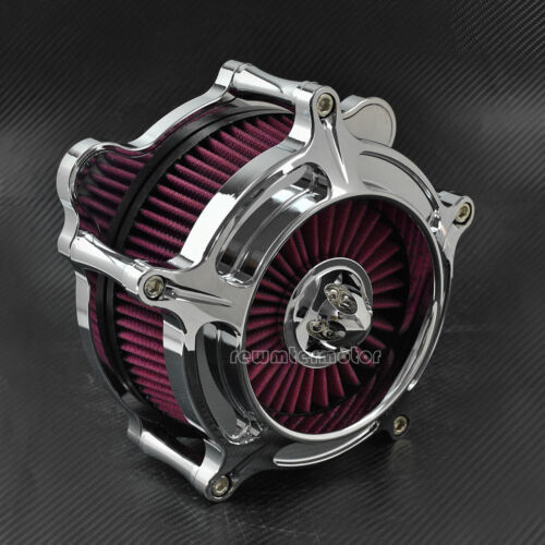 Chrome Air Cleaner Red Intake Filter Fit For Harley Touring Trike 08-16 Softail