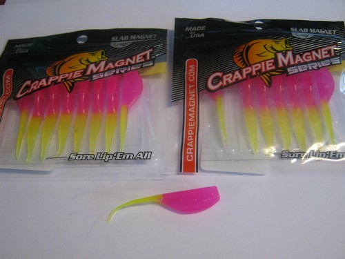 Leland Lures Slab Magnets 2 packs 16 pc total pink //chart