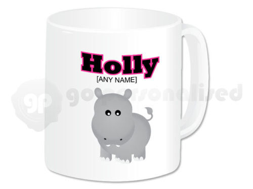 Any Name Hippo Design Personalised Ceramic Mug 