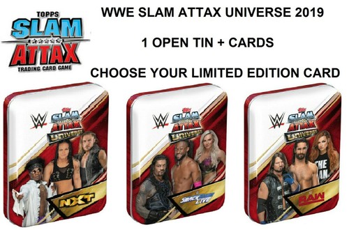 - Pick Wwe Slam Attax univers 2019 Ouvrir Tin Inc. Limited Edition 20 Cartes
