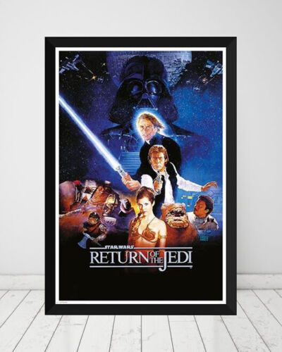 Star Wars 90cm x 60cm Trilogy Poster Triple Pack 3x *Framed* Large Posters