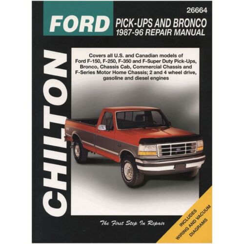 Repair Manual CHILTON 26664 fits 8796 Ford F250 Auto Parts and