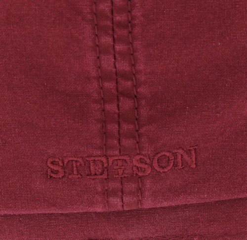 Stetson Organic Cotton Hatteras Bakerboy Cap In Burgundy or Blue 6841106