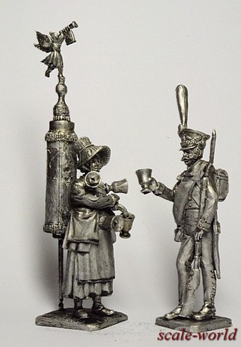 Paris 1814 54 mm figure Tin soldier Cacao spout