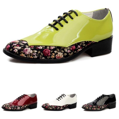 Details about / Mens Pointy Toe Oxfords Floral Business Party Outdoor 44 Low Top Leather Shoes D