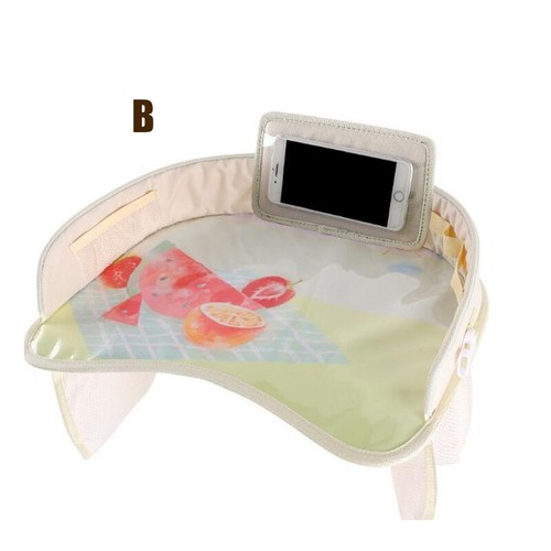 Kids Car Seat Tray Safety Travel Baby Drawing Board Table Child Snack Waterproof