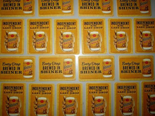 NEW 125  Brewed in Shiner Texas Bock Bar beer Coaster Lot Lifts for tap Handle