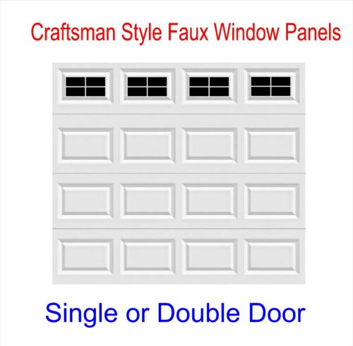 Craftsman Style Vinyl Garage Door Decal Kit Faux Windows Only
