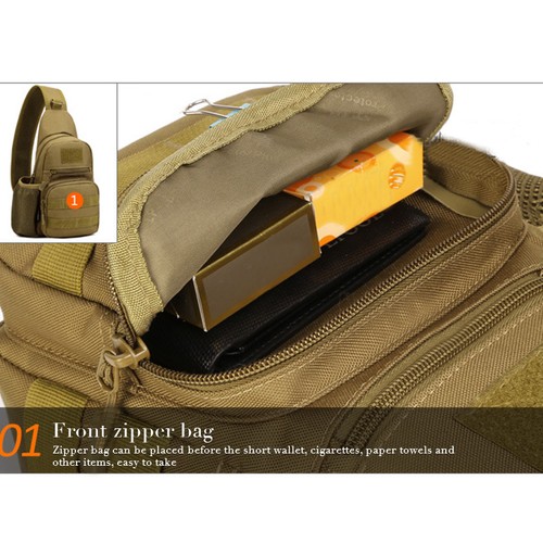 Mens Tactical Military Messenger Travel Shoulder Bag Sling Cross Body Chest Bags