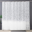 Otraki Rideau de douche 240x200cm 95/" W x 79/" L 0.2 mm épaisseur 3D Givré Imperméable