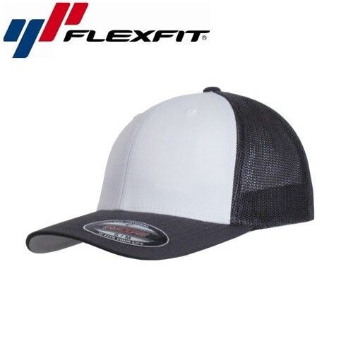 Flexfit Mesh Trucker Trucker Cap L/XL Weiß Dunkelgrau 