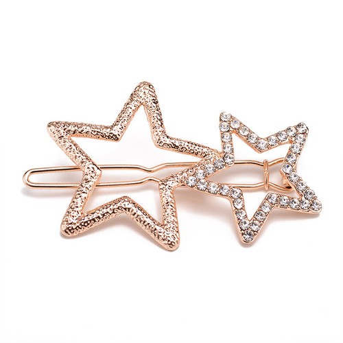 Women/'s Girl/'s Hair Clip Rhinestone Crystal Hairpin Barrette Slide Clips Grip