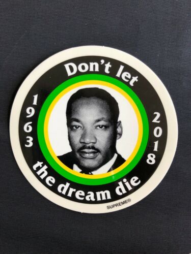 Supreme Martin Luther King Sticker Green SS18 Season 