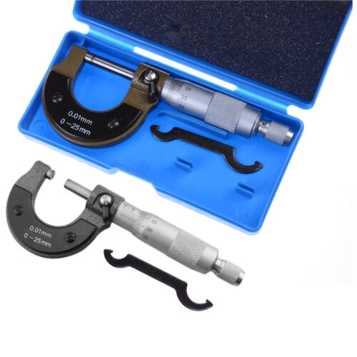 0-25mm 0.01mm Gauge Outside Metric Micrometer Tool With Metal Caliper Tool ODFEH