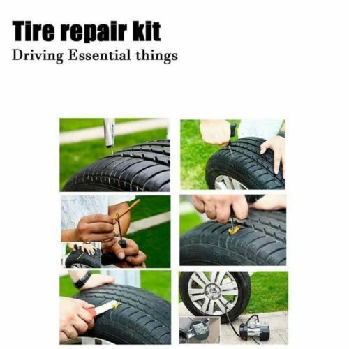 2x Tyre Tire Repair Kit Tubeless 4WD Car Auto Vehicle Motorcycle Bike Puncture 