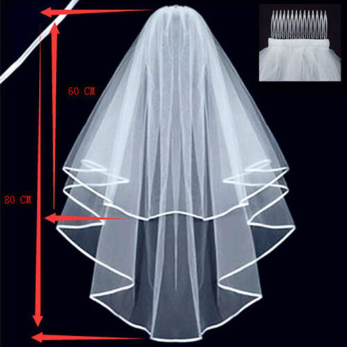 Bride Veil Wedding Gauze Hairpin Accessories Two Layer Tulle Flower Lace Lithe 