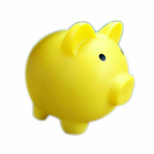 Piggy Bank Saving Coins Money Box Cash Fun Gift Plastic Kids Toy Pig H3Z5 